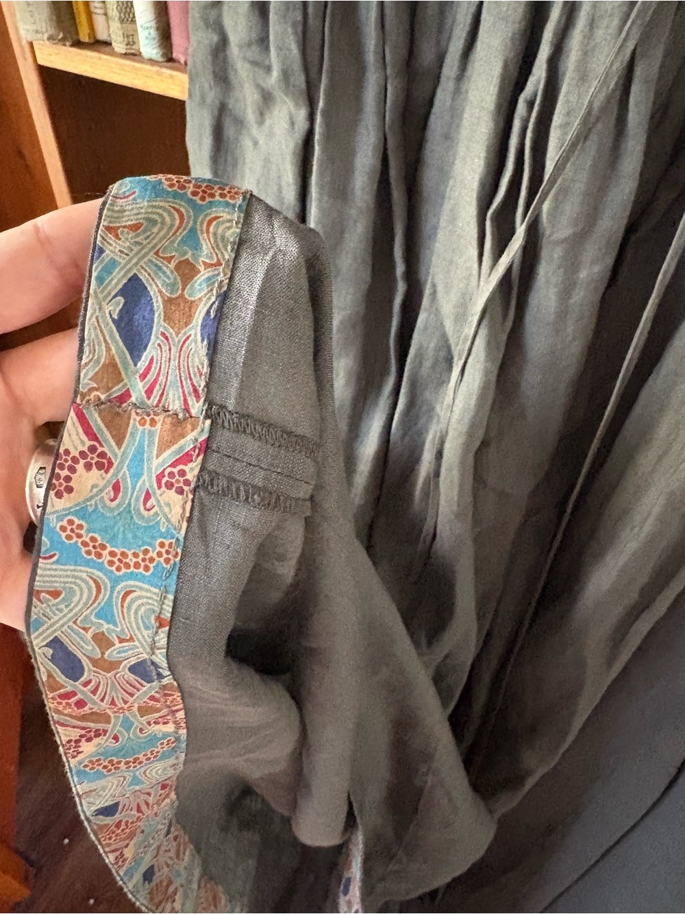 Aspesi Quiet Luxury 100% Linen Full MIDI Dress M - Picture 9 of 10